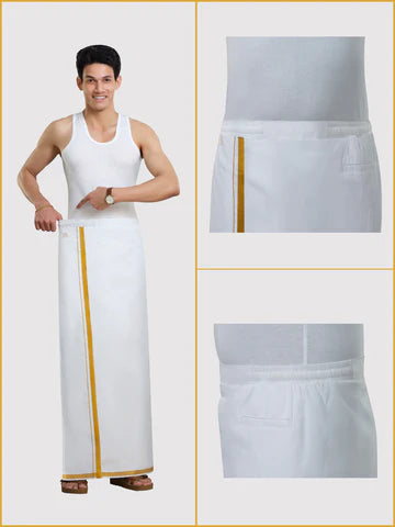 minister white flexi vesti side elastic